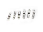 Unique Bargains Universal Car T5 1210 Blue 3 SMD LED Side Lights Dashboard Turning Bulbs 6pcs