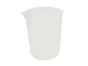 Unique Bargains 13cm x 15cm 1000mL Clear White Plastic Beaker Measuring Cup Liquid Measurer