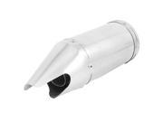 Unique Bargains Motorcycle Shark Mouth Stainless Exhaust Tip Muffler Silencer Silver Tone
