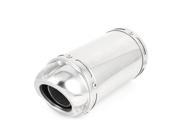Round Shape Silver Tone 2.2 Inlet Exhaust Muffler Tip Pipe for Motorcycle