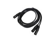 3 Meters XLR Male to 2 XLR Male Plug Audio Adapter Cord Line Microphone Mic Cable