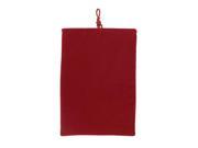 Unique Bargains Velvet Vertical Pouch Sleeve Bag Case 7 inch Red for Tablet Notebook