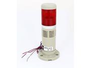 Unique Bargains Red Industrial Signal Tower Safety Stack Warning Light Bulb 90dB DC 24V