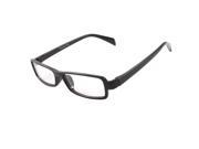 Unique Bargains Unique Bargains Ladies Black Plastic Arms Frame Clear Lens Plain Glasses Spectacles