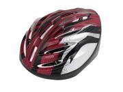 Unique Bargains Women Men Skateboard Skiing Racing Bicycle Bike Sports Helmet Black Red