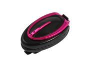 Vehicle Car Sun Visor Mount Black Magenta Plastic Rubber Glasses Clip