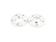 Vehicles 5X112 Bolt 15mm Thickness Wheel Hub Adapter Spacer Silver Tone Pair