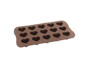 Coffe Color Rubber Heart Shaped Dty Candy Pie Chocolate Mould