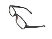 Rectangle MC Lens Black Rimmed Plain Glasses for Lady Xlgeu