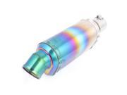 Motorcycle 50mm Inlet Dia Triangle Design Exhaust Slant Tip Pipe Muffler