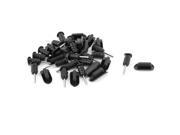 15 Set Black Charger Earphone Dust Proof Cap Plug Stopper for Apple iPhone 6