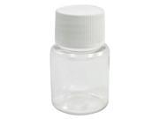 Unique Bargains Laboratory Chemical Storage Clear Plastic Widemouth Bottle 15ML