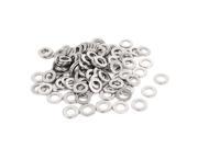 Unique Bargains 100pcs Silver Tone 316 Stainless Steel Flat Washer 1 4 for Screws Bolts