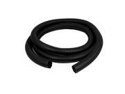 42mmx35mm Dia Black Corrugated Cable Tube Bellows Pipe Wire Protector 3.8m Long