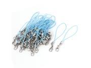 Unique Bargains 100 Pcs Lobster Clasp Blue Strap Lanyard for Cell Phone MP5