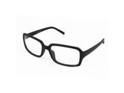 Unique Bargains Women Black Plastic Arms Full Rims Clear Lens Plain Eyeglasses Spectacles