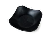 Kitchen Melamine Frosted Square Shaped Garlic Oil Sauce Dish Plate Black