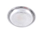 Kitchen Dinner Dish Food Plate Holder Silver Tone 20cm Dia