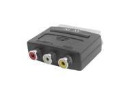 Scart 20 Pin Male to 3 RCA Audio Video Female Adapter Converter