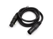 Unique Bargains XLR 3 Pin Male to Female Plug Audio Adapter Cord Line Microphone Cable 1M Lenght