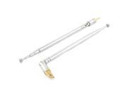 2pcs 32cm Length Rotated 360 Degree 5 Sections Telescopic Antenna Aerial Mast