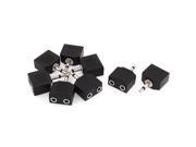 Unique Bargains 8Pcs 3.5mm Male to Dual Female Stereo Audio Plug Connector Adapter