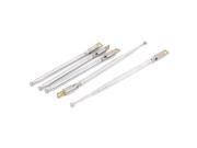 5pcs 275mm 5 Sections Telescopic Antenna Mast 360 Degree for Radio TV Controller