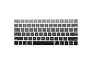 Laptop Silicone Dustproof Keyboard Protective Film Skin Cover Gray Gradient 13