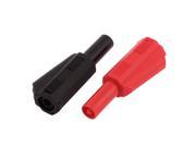 2Pcs 50mm M F Banana Plug Jack Audio Speaker Connector Red Black for 4mm Cable