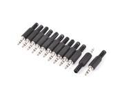 12pcs Plastic Cover 3.5mm Male Jack Plug Audio Cable Headphone Adapter Connector