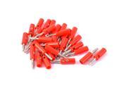 30pcs 4mm Tip Red Screw Type Audio Speaker Cable Wire Male Banana Plug Connector