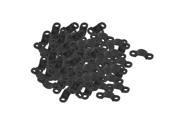 100pcs 3.5mm Dia Arc Shaped Cable Clamp Wire Fastener Fixing Clip Black