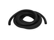 Unique Bargains 5.2m 17Ft Long Plastic Corrugated Conduit Tube Pipe Insulated Sleeve Black