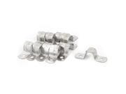 10 Pcs 12mm Diameter Stainless Steel U Shaped Saddle Clamp Tube Pipe Clip