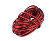 Black Red 17AWG Indoor Outdoor PVC Insulated Electrical Wire Cable 9 Meter Long