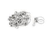10 Pcs 19mm Diameter Double Wire Grip Cable Tight Pump Hose Pipe Clip Bolt Clamp