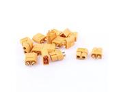 RC Model LiPo Battery Motor XT60 Male Female Plug Connector Yellow 8 Pairs