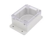 Unique Bargains Waterproof Rectangle Project Case Electronic Wiring Junction Box 115mmx90mmx55mm