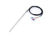 1Meter Cable PT100 Thermocouple Temperature 5*200mm Sensor Probe