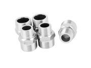 Unique Bargains 1 2BSP to 3 4BSP Male M M Threaded Hex Reducing Bushing Pipe Tube Adapter 5 Pcs