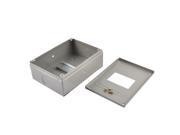Unique Bargains Gray Metal Water Resistant Electrical Power Distribution Switch Box Guard Cover