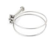 80mm Diameter Double Wire Grip Cable Tight Pond Pump Hose Pipe Clip Bolt Clamp