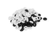 140 pcs 2 colors 8mm Inner Dia Double Sides Cable Wiring Grommets Gasket Ring