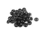 35pcs Black Rubber Grommet Hole Plug Electrical Cable Wire Gasket 5 x 2mm Groove