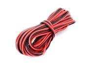 Black Red 22AWG Indoor Outdoor PVC Insulated Electrical Wire Cable 6 Meters Long