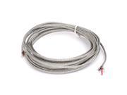 4 Meter Silver Tone Metal K Type Thermocouple Extension Wire