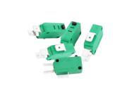 5 Pcs SPDT 3 Terminals Momentary Micro Limit Switch 16A AC125 250V Green
