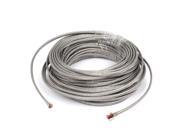 Unique Bargains 12 Meter Silver Tone Metal K Type Thermocouple Extension Wire