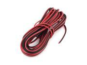 Unique Bargains 20AWG Indoor Outdoor PVC Insulated Electrical Wire Cable Black Red 8 Meters