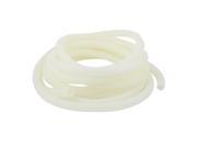 7M Length 20mm OD Corrugated Flexible Wire Conduit Tubing Tube Pipe Off White